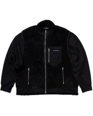 MASTERMIND WORLD スカル レイヤード ジャケット - ブラック