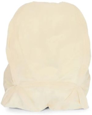 Issey Miyake Paneled Zip-Up Backpack - Natural