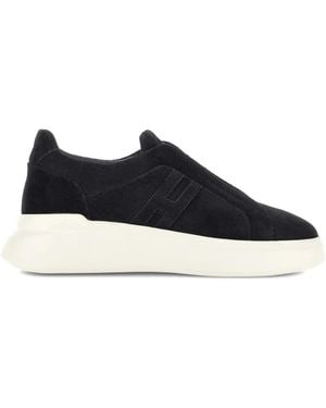 Hogan H580 Logo-Detail Trainers - Blue