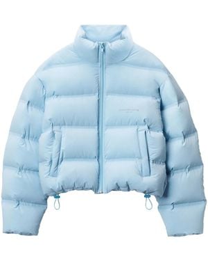 Alexander Wang Donsjack Met Logo Jacquard - Blauw