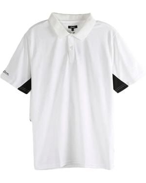 Malbon Golf Evergreen Panelled Performance Pique Polo Shirt - White