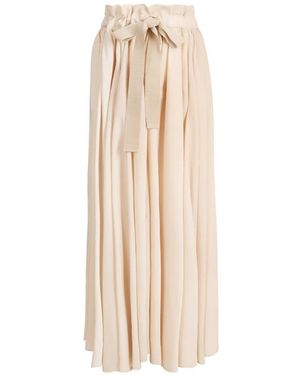 Patou Ribbon Maxi Skirt - White