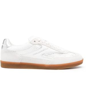 KARL LAGERFELD Kandidate Mesh-Panel Trainers - White