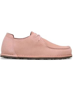 Birkenstock Utti Suede Lace-Up Shoes - Pink