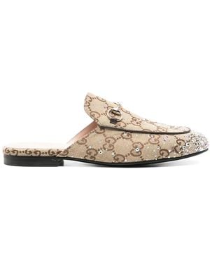 Gucci Princetown Slippers - White