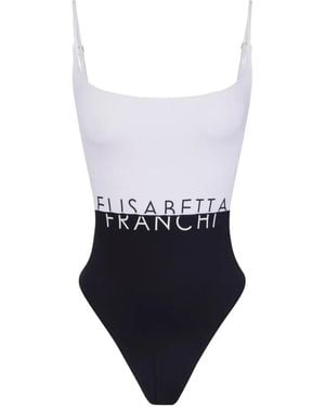 Elisabetta Franchi Badeanzug Mit Cut-Out - Weiß