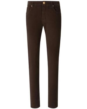 Jacob Cohen Corduroy-Effect Five-Pocket Jeans - Grey