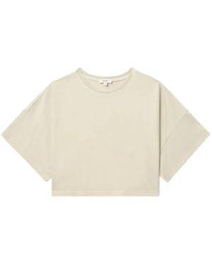 Agolde クロップド Tシャツ - ナチュラル