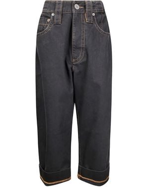 VAQUERA Baby Topstitch Jeans - Gray