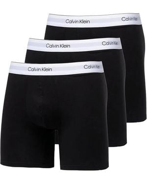 Calvin Klein Logo-Waistband Boxers (Pack Of Three) - Black
