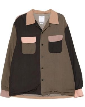 Visvim Colour-Block Panelled Jacket - Brown