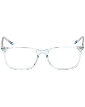 Nike Brille Mit Eckigem Gestell - Weiß