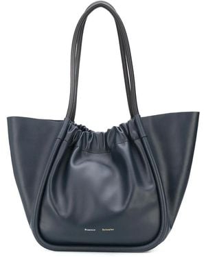 Proenza Schouler L Ruched Tote Bag - Blue