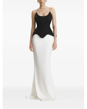 Benedetto High-Waisted Maxi Skirt - White