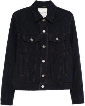 Jacob Cohen Button-Fastening Flap-Pocket Denim Jacket - Black