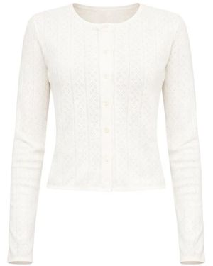 Reformation Ari Cardigan - White