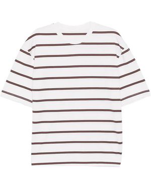 CROQUIS Striped-Print T-Shirt - White