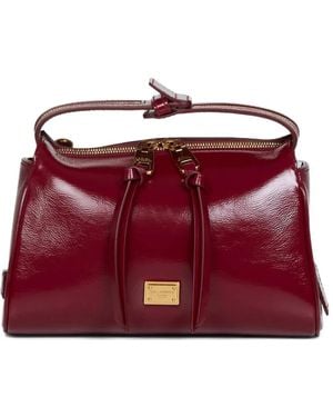 Dolce & Gabbana Sac Cabas Vittoria En Cuir - Red