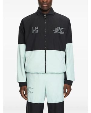 Off-White c/o Virgil Abloh Marker Logo Sport Jacket - Blue