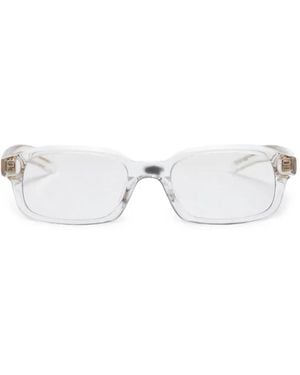 FLATLIST EYEWEAR Hanky Rectangle-Frame Sunglasses - White