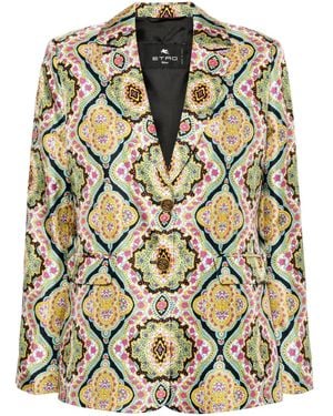 Etro Silk Jacket - Green