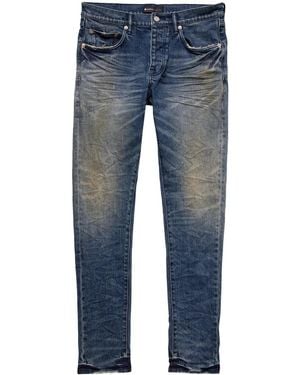 Purple Brand Distressed Skinny-Cut Jeans - Blue