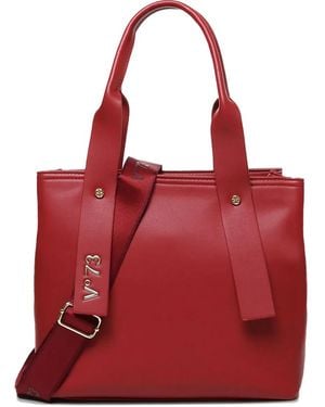 V73 Logo Tote Bag - Red