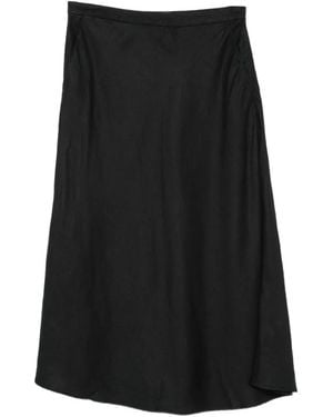 GANT Side-Zip Midi A-Line Skirt - Black