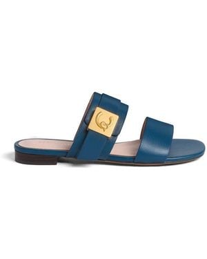 Coccinelle Sandales C-Me Lock À Brides Double - Blue