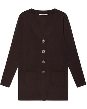 Maliparmi Button Patch-Pocket Cardigan - Brown