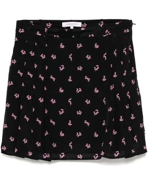 Maison Kitsuné プリーツ ミニスカート - ブラック
