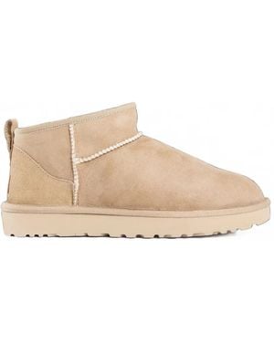 UGG Classic Ultra Mini Ankle Boots - Natural