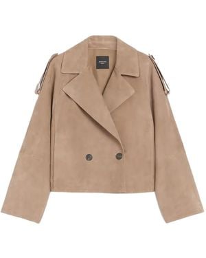 Weekend by Maxmara Cabanjacke Aus Wildleder - Natur