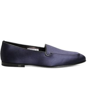 Dolce & Gabbana Satin Loafers - Blue