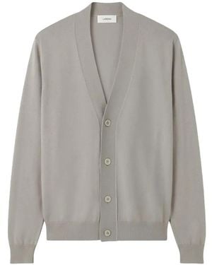 Lardini Button-Up Cardigan - Grey