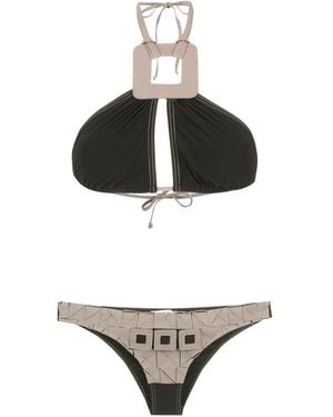 Amir Slama Bikini Con Decorazione - Nero