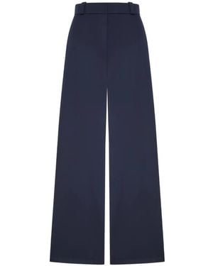 Giorgio Armani High-Waisted Wool Pants - Blue