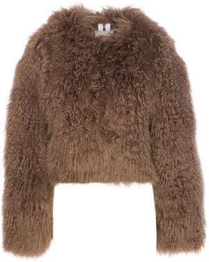 S.W.O.R.D Long-Sleeve Fur Jacket - Brown