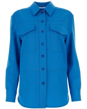 McQueen Military Hemd - Blau