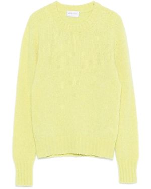 Scaglione Langärmeliger Pullover Mit Rundem Ausschnitt - Gelb