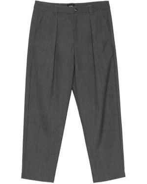 A.P.C. Pleated Straight-Leg Trousers - Grey