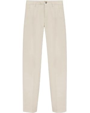 Eleventy Button-Fastening Trousers - White