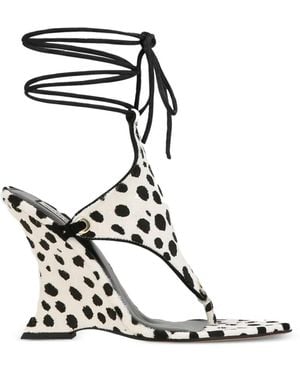 Naked Wolfe Rampage Dalmatian-Print Pumps - Black