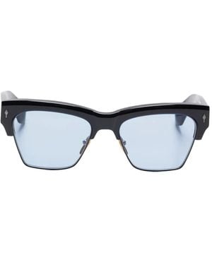 Jacques Marie Mage Bugsy Square-Frame Sunglasses - Blue