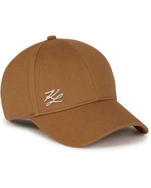 Karl Lagerfeld K Autograph キャップ - ブラウン