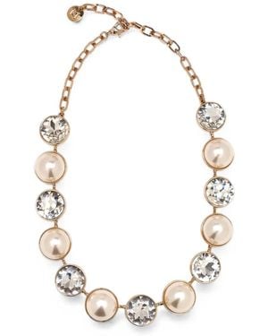 Carolina Herrera Crystal-Embellishments Necklace - Metallic
