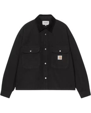 Carhartt Prescott Corduroy-Collar Shirt Jacket - Black