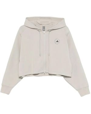 adidas By Stella McCartney Cropped-Hoodie - Weiß