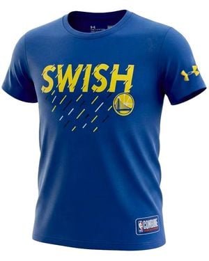 Under Armour Golden State Warriors Heatgear T-Shirt - Blue