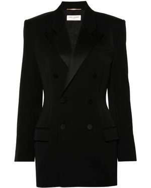 Saint Laurent Smocking Jacket - Black